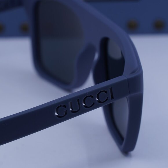 Gucci GG1570S 008 Square Sunglasses - Blue - Picture 9 of 11